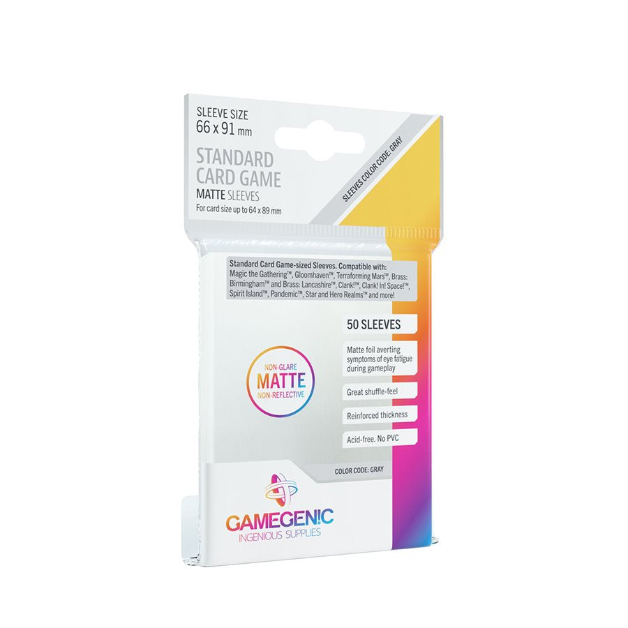 Gamegenic Matte Standard Card Game Sleeves (66 x 91mm) 50ct