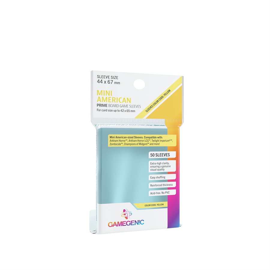 Gamegenic Prime Mini American-Sized Sleeves (44 x 67mm) 50ct