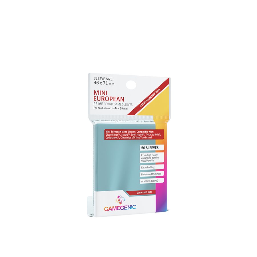 Gamegenic Prime Mini European-Sized Sleeves (46 x 71mm) 50ct